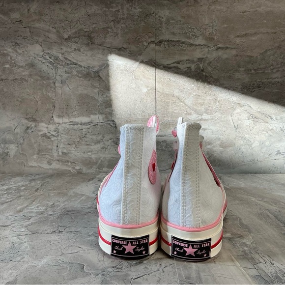 Women’s White & Pink Chuck 70 High Top Sneakers - Picture 7 of 7
